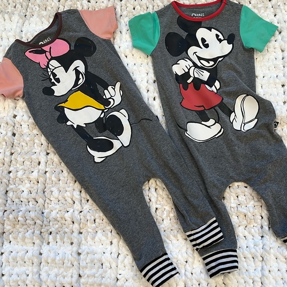 Rags to Raches Other - B/G twins Matching Disney Rags outfits, 12-18 months